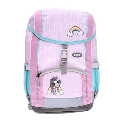 Funki Rucksack A4 PLUS+ – Süsses Einhorn – Rosa – B 35,0 × H 26,0 × T 17,0 cm
