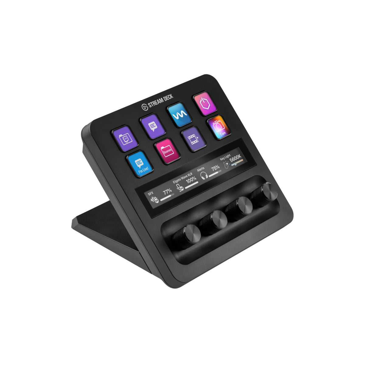 Elgato Stream Deck + – Keypad-Steuerpult – kabelgebunden, USB-A – Schwarz – für PC & Mac