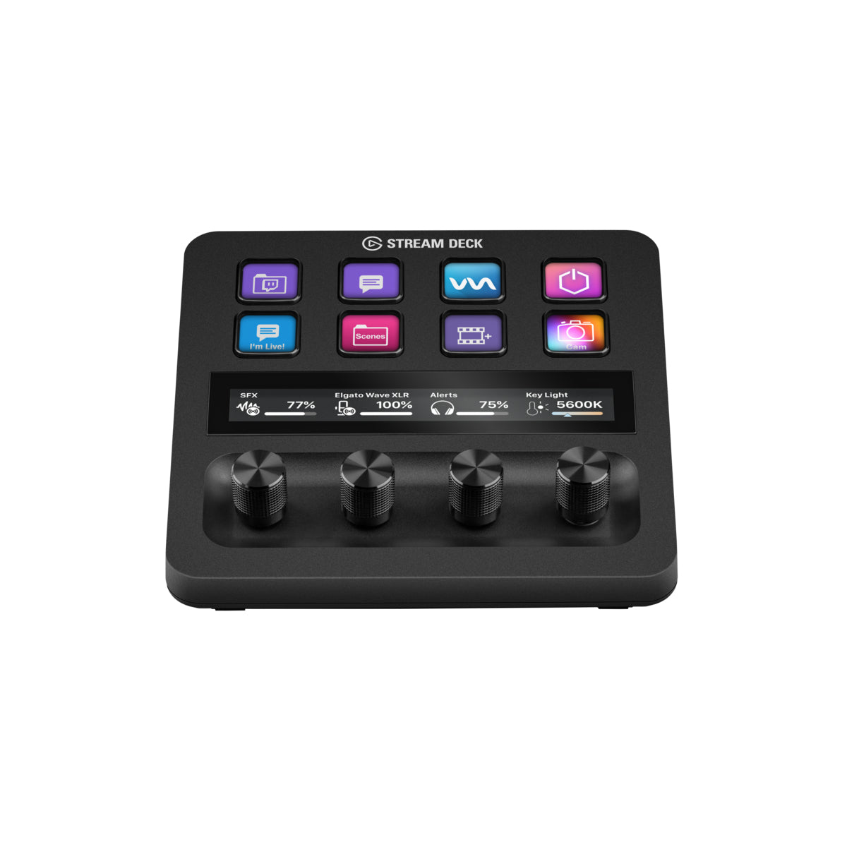 Elgato Stream Deck + – Keypad-Steuerpult – kabelgebunden, USB-A – Schwarz – für PC & Mac
