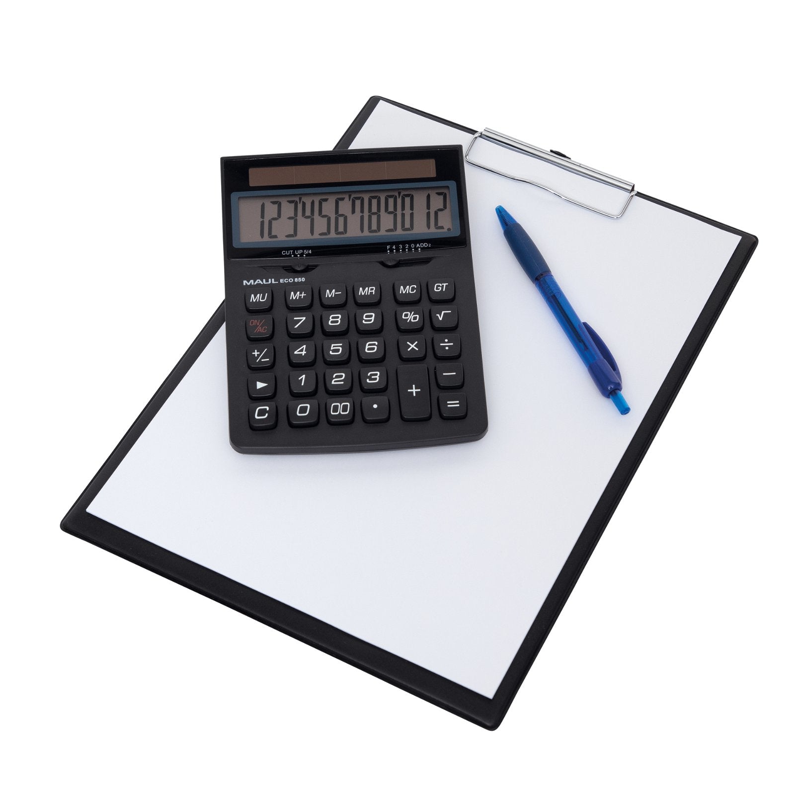 MAUL Taschenrechner ECO 850 – 12-stellig – Solar – Schwarz