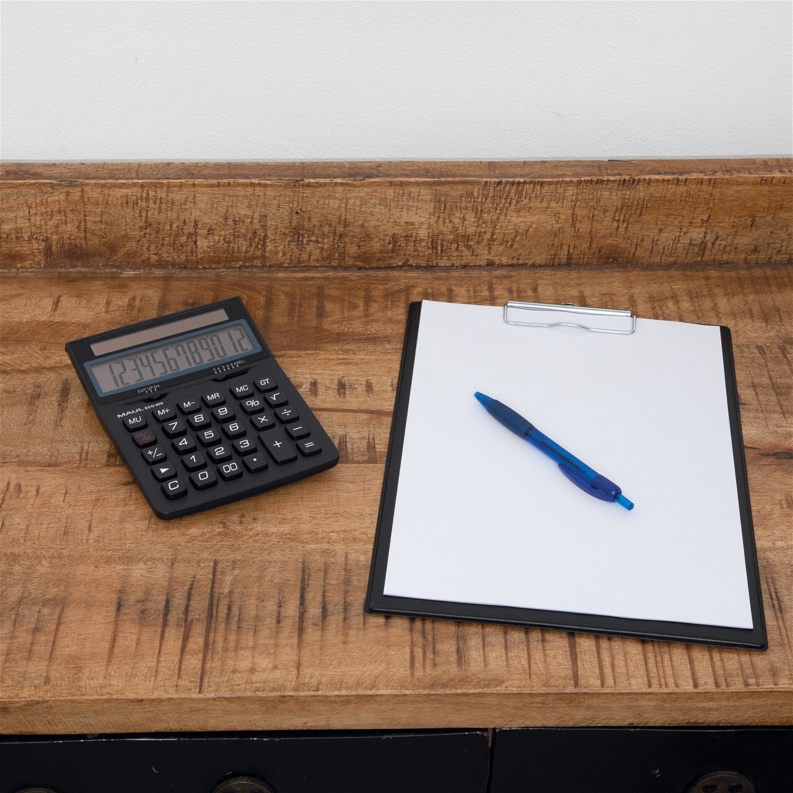 MAUL Taschenrechner ECO 850 – 12-stellig – Solar – Schwarz
