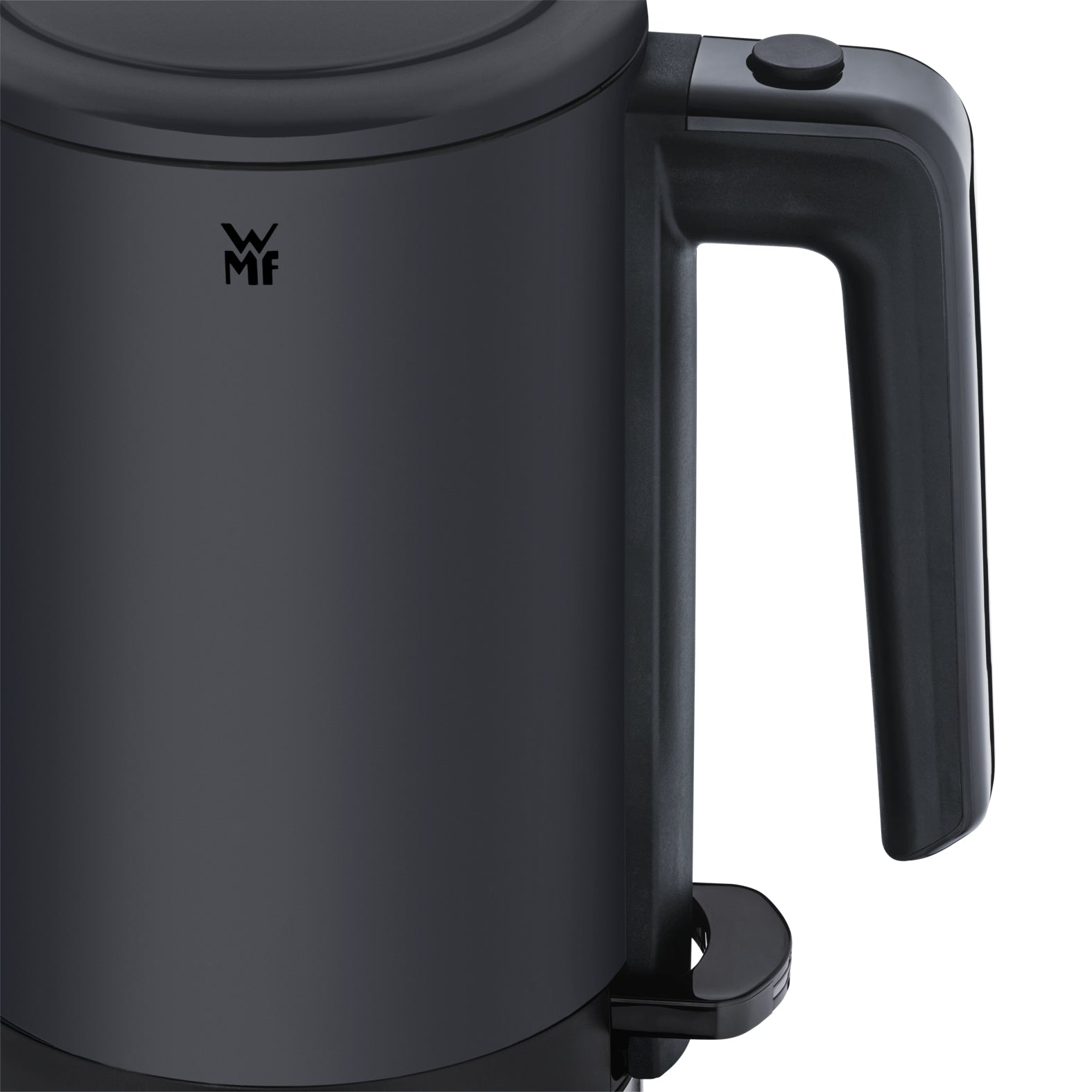 WMF KITCHENminis 0413140071 – Wasserkocher 0,8 l, 1800 W, Edelstahl, Schwarz