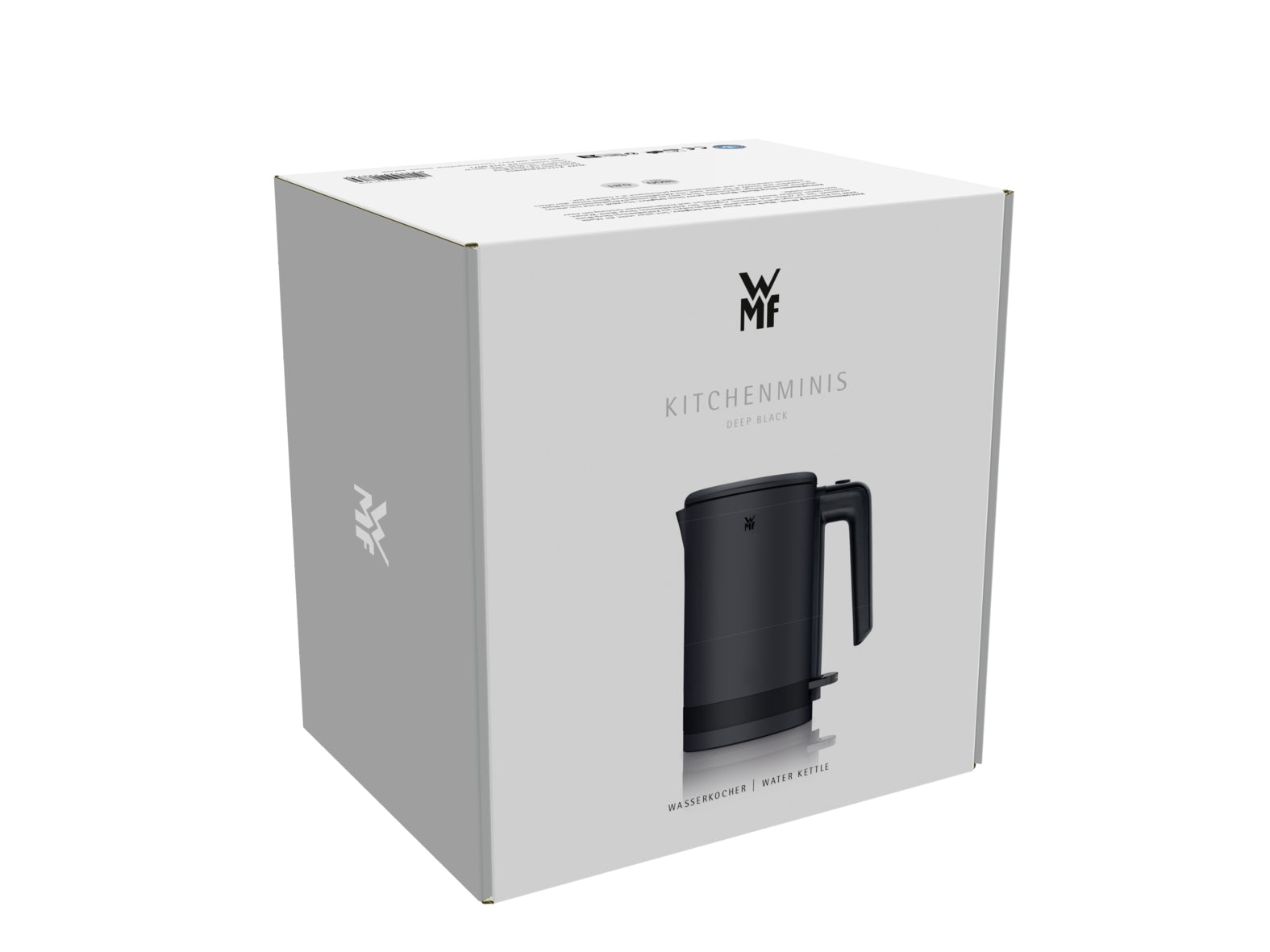 WMF KITCHENminis 0413140071 – Wasserkocher 0,8 l, 1800 W, Edelstahl, Schwarz