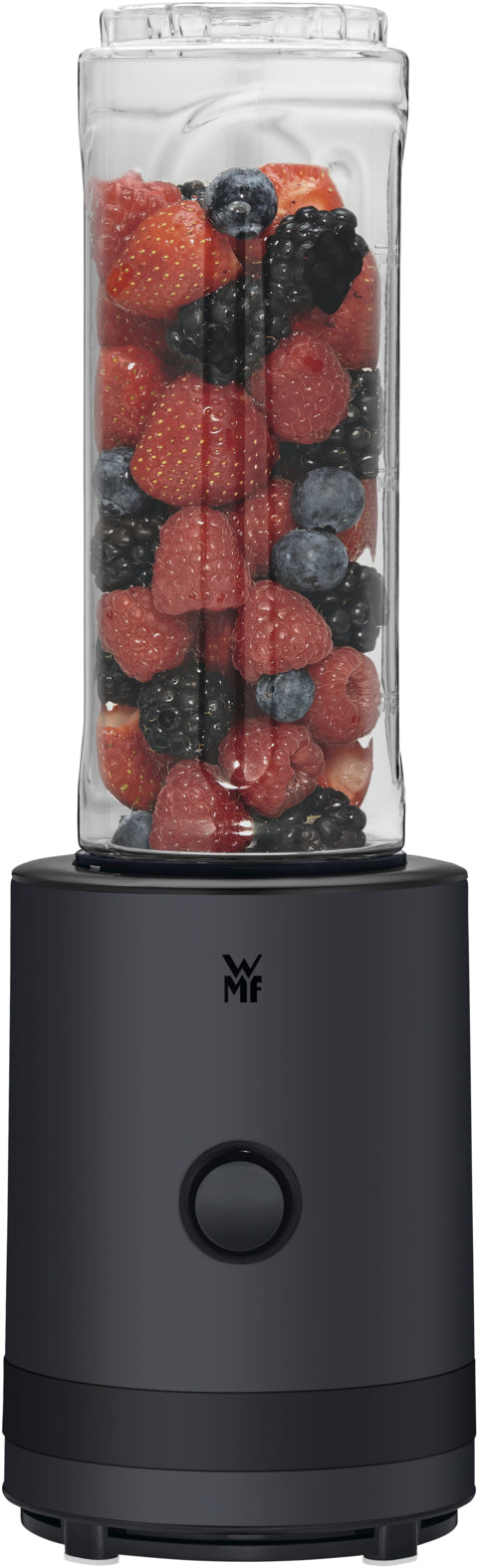 WMF Smoothie-Mixer KITCHENminis 0416500071 – 0,6 l, 300 W, To-Go – Schwarz/Edelstahl