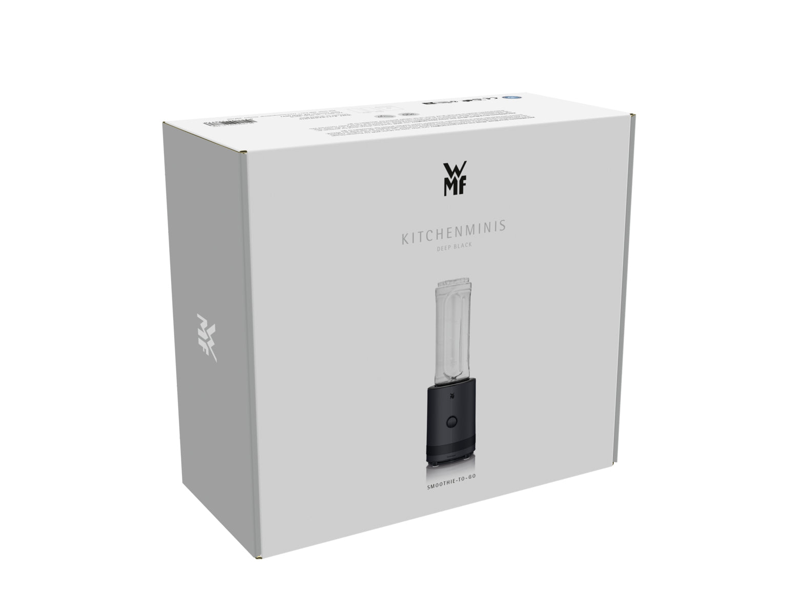 WMF Smoothie-Mixer KITCHENminis 0416500071 – 0,6 l, 300 W, To-Go – Schwarz/Edelstahl