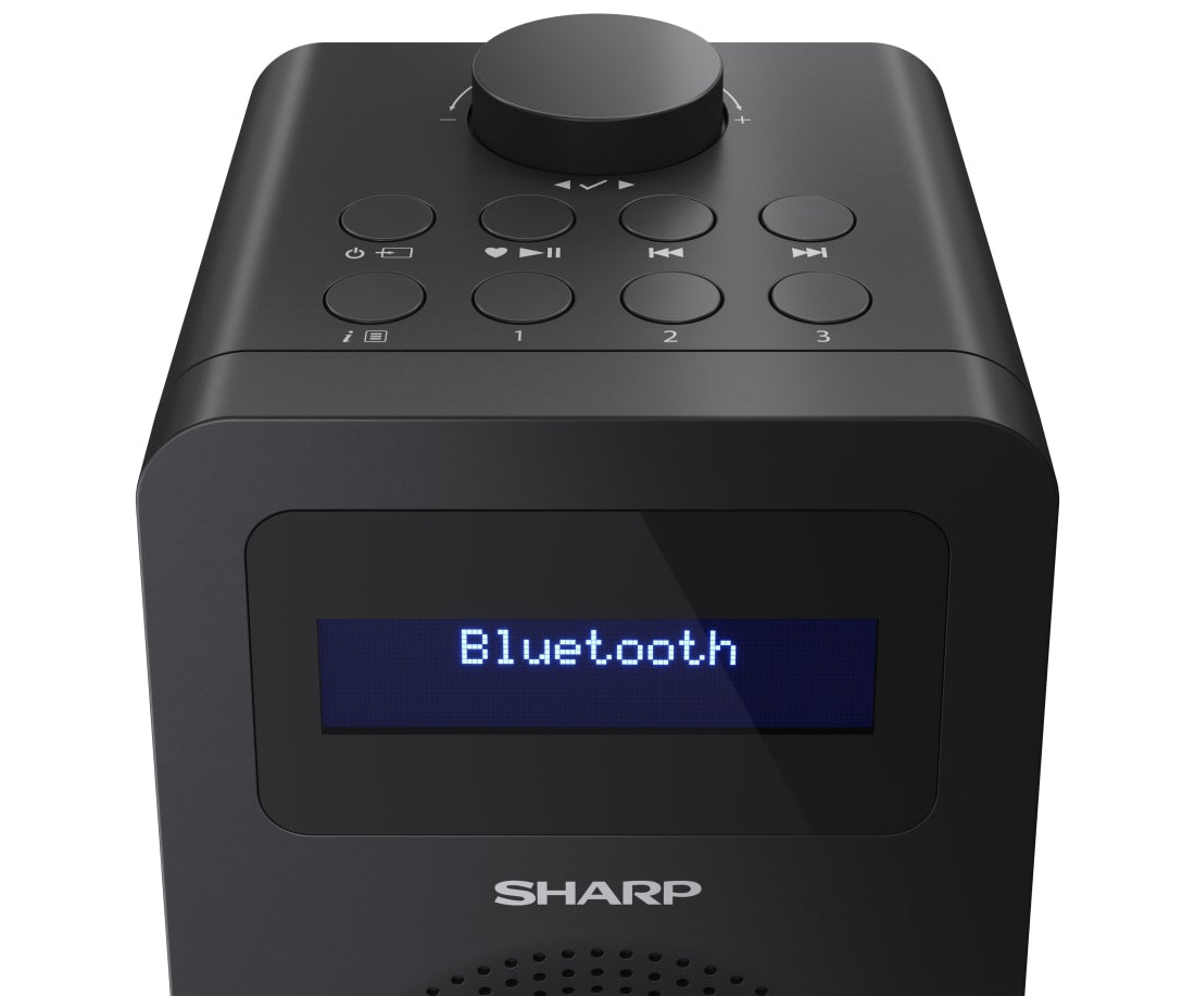 Sharp DR-430 – DAB-/Internetradio – Tischradio – DAB+, UKW, Bluetooth – Schwarz