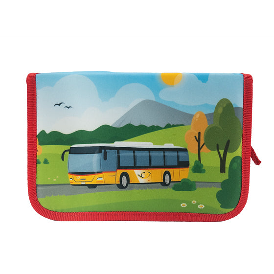 Funki Joy-Bag Schuletui 2-fach, gefüllt, 24-teilig – PostAuto – Kunststoff – 23,0 × 14,0 × 4,0 cm