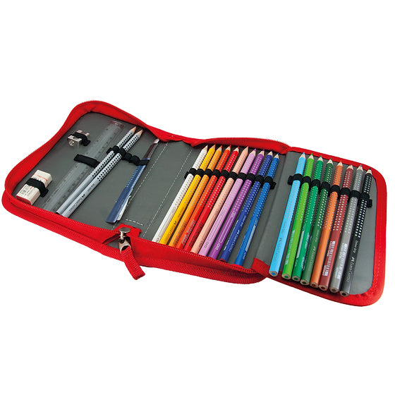 Funki Joy-Bag Schuletui 2-fach, gefüllt, 24-teilig – PostAuto – Kunststoff – 23,0 × 14,0 × 4,0 cm