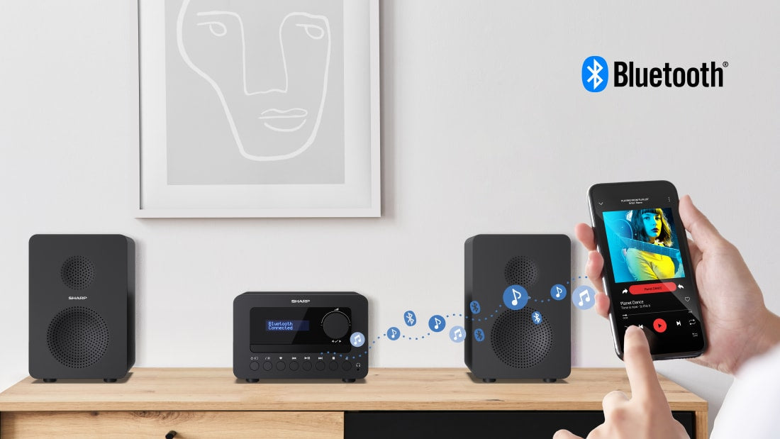 Sharp XL-B520D – Micro-/HiFi-Anlage – DAB+, UKW, USB, Bluetooth – Schwarz