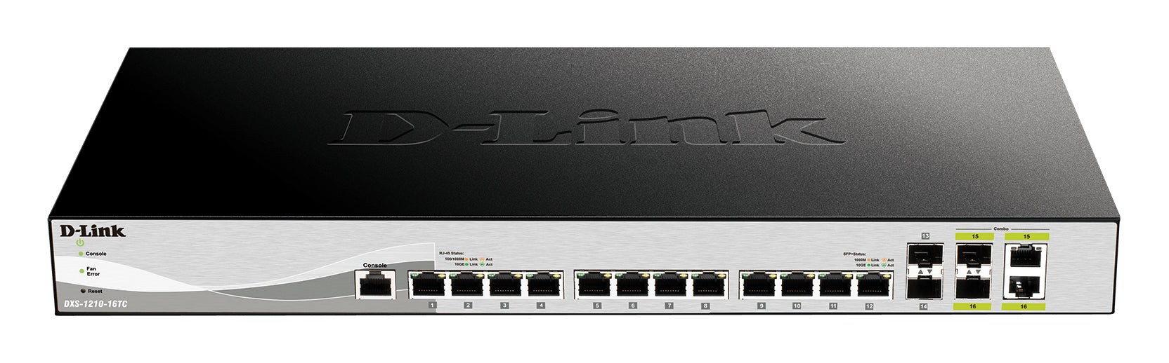 D-Link DXS-1210-16TC – Managed Switch – 12×10G, 4×SFP+, L2, 1U