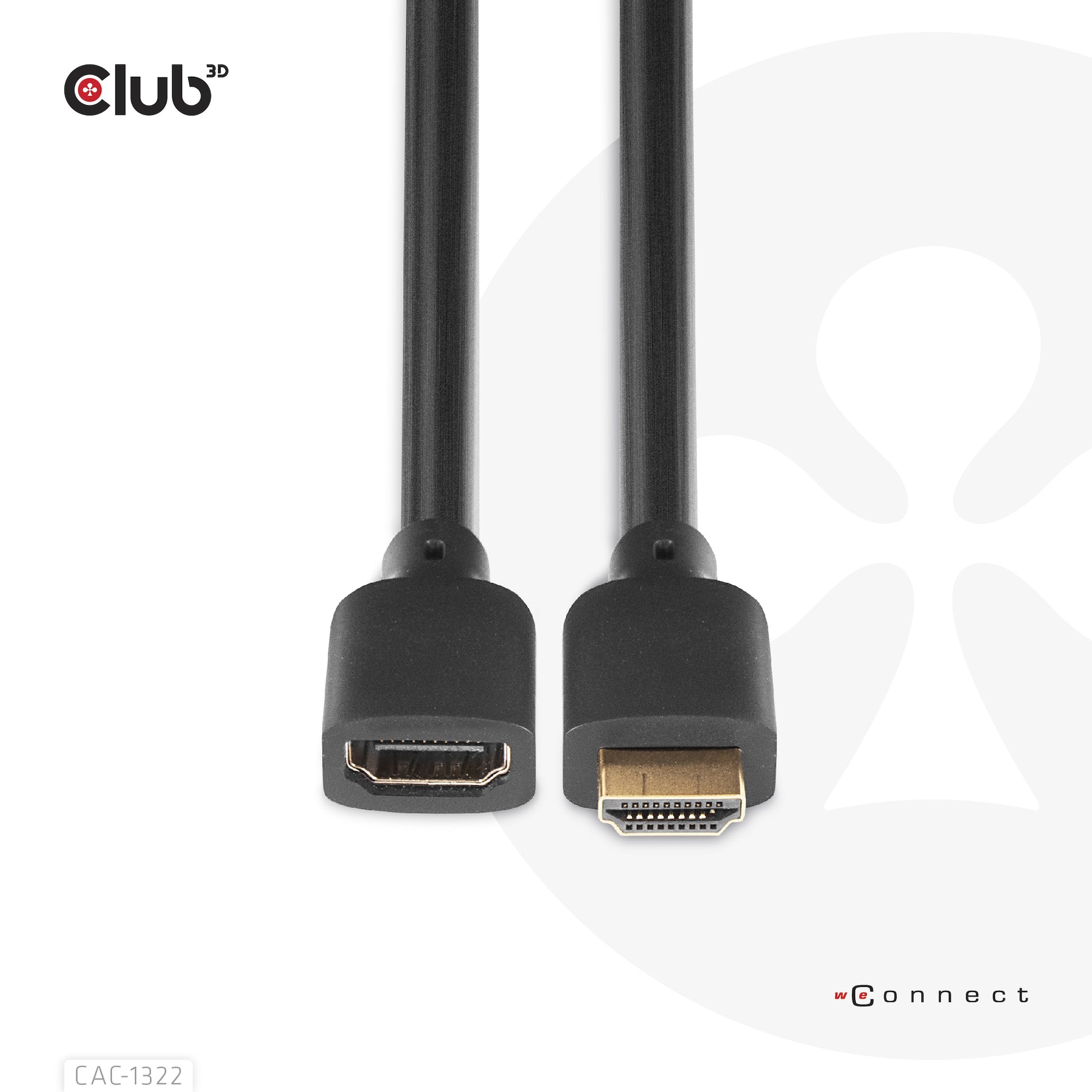 CLUB3D Club 3D HDMI Verlängerungskabel HDMI 2.1 8K 60 Hz – 1 m – HDR, ARC