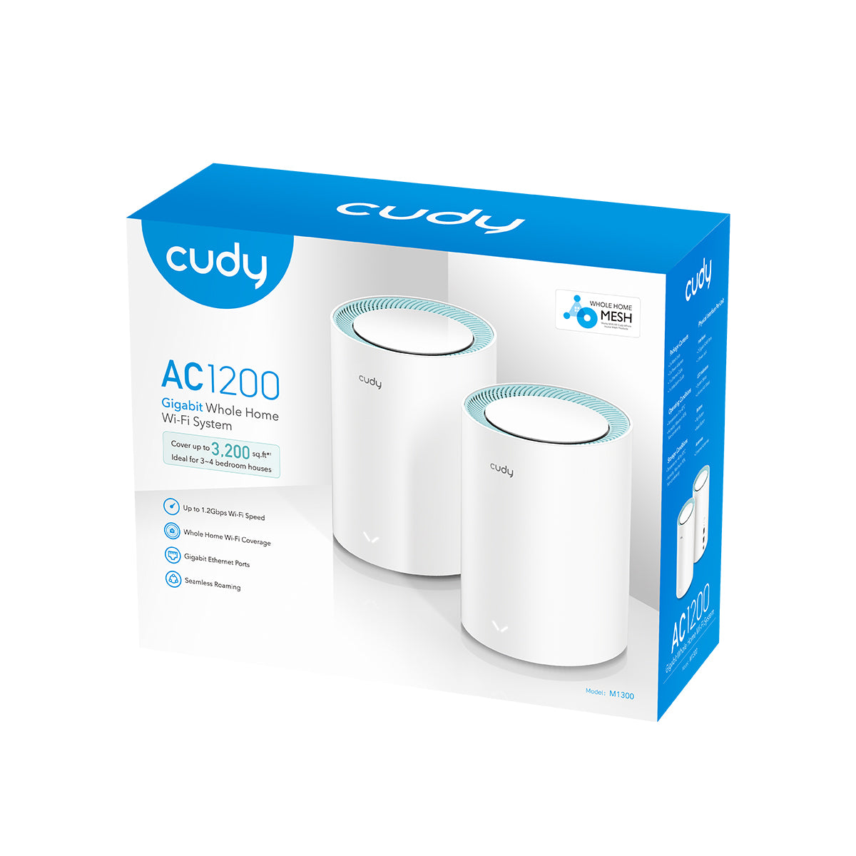 Cudy M1300 – Access Point – Wi‑Fi 5 (2,4/5 GHz), 1,2 Gbit/s, GbE
