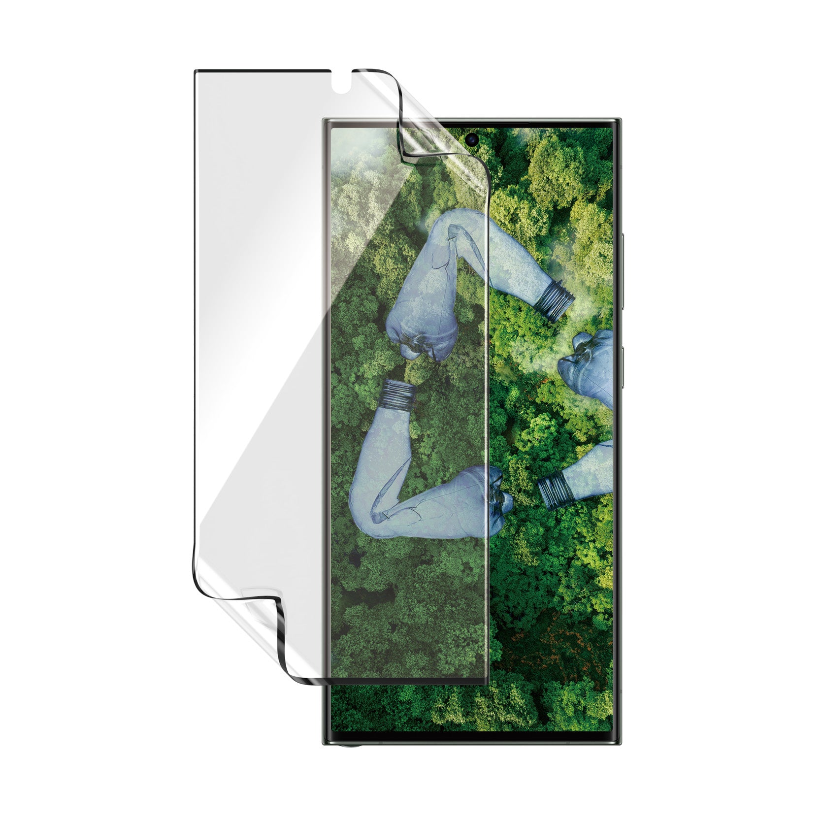 PanzerGlass Displayschutz (Folie), Ultra-Wide Fit – für Galaxy S23 Ultra – mit Applikator