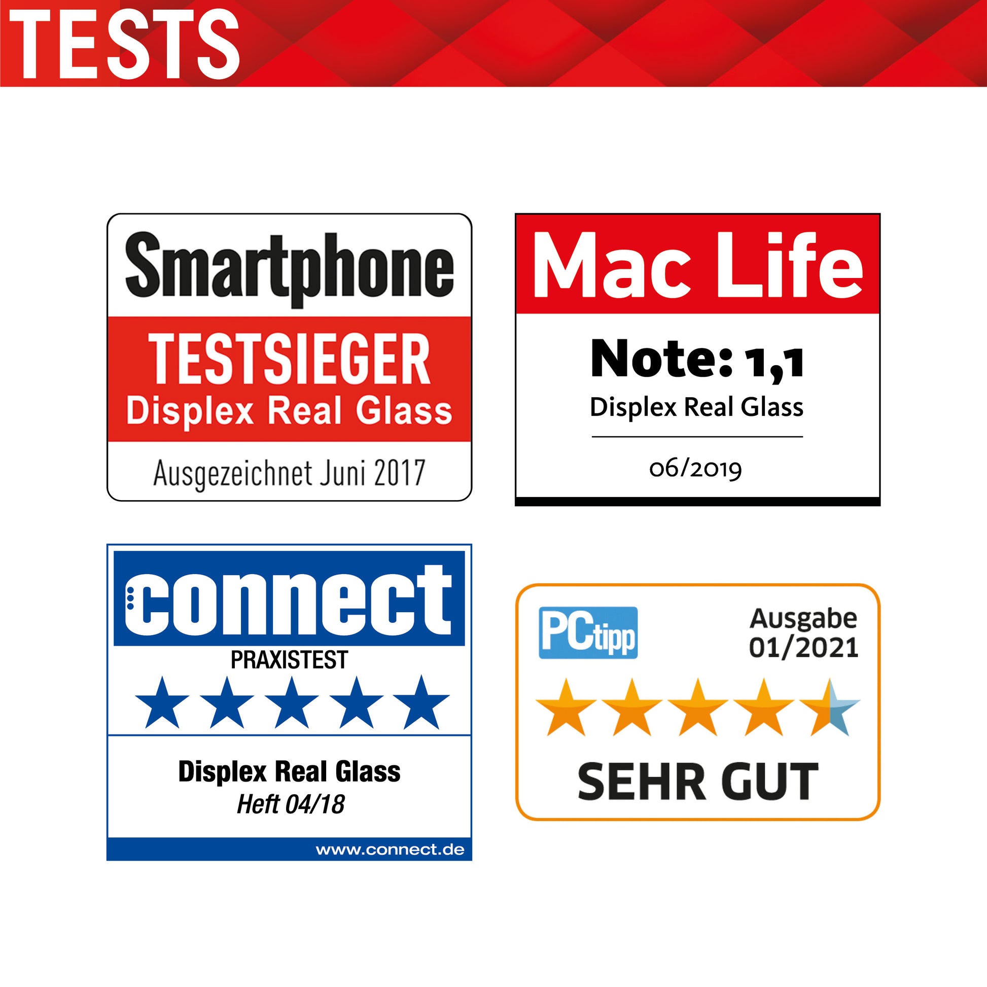 Displex Displayschutz (Panzerglas), Hüllenfreundlich – für Galaxy A04/A04s – mit Applikator