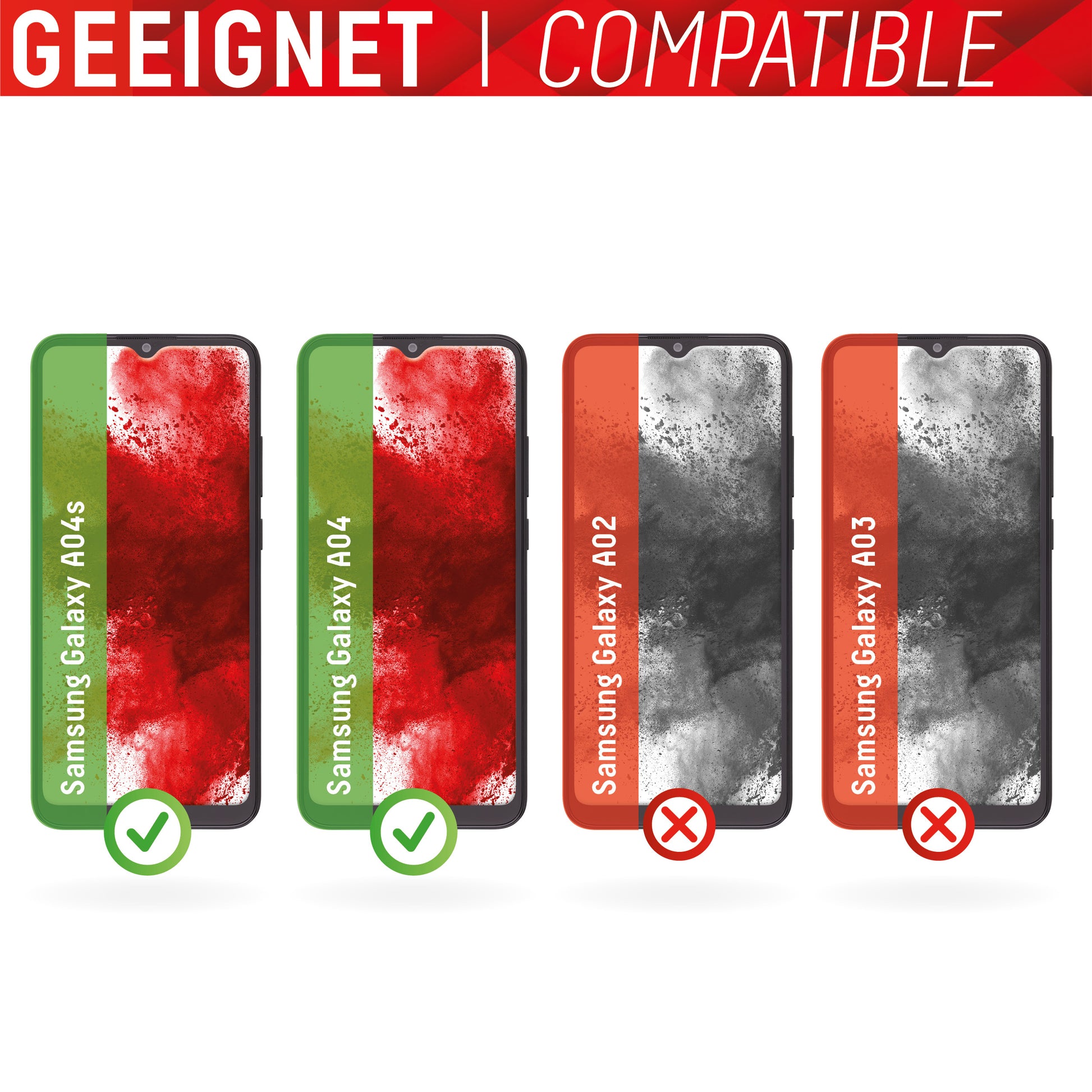 Displex Displayschutz (Panzerglas), 9H – für Galaxy A04/A04s