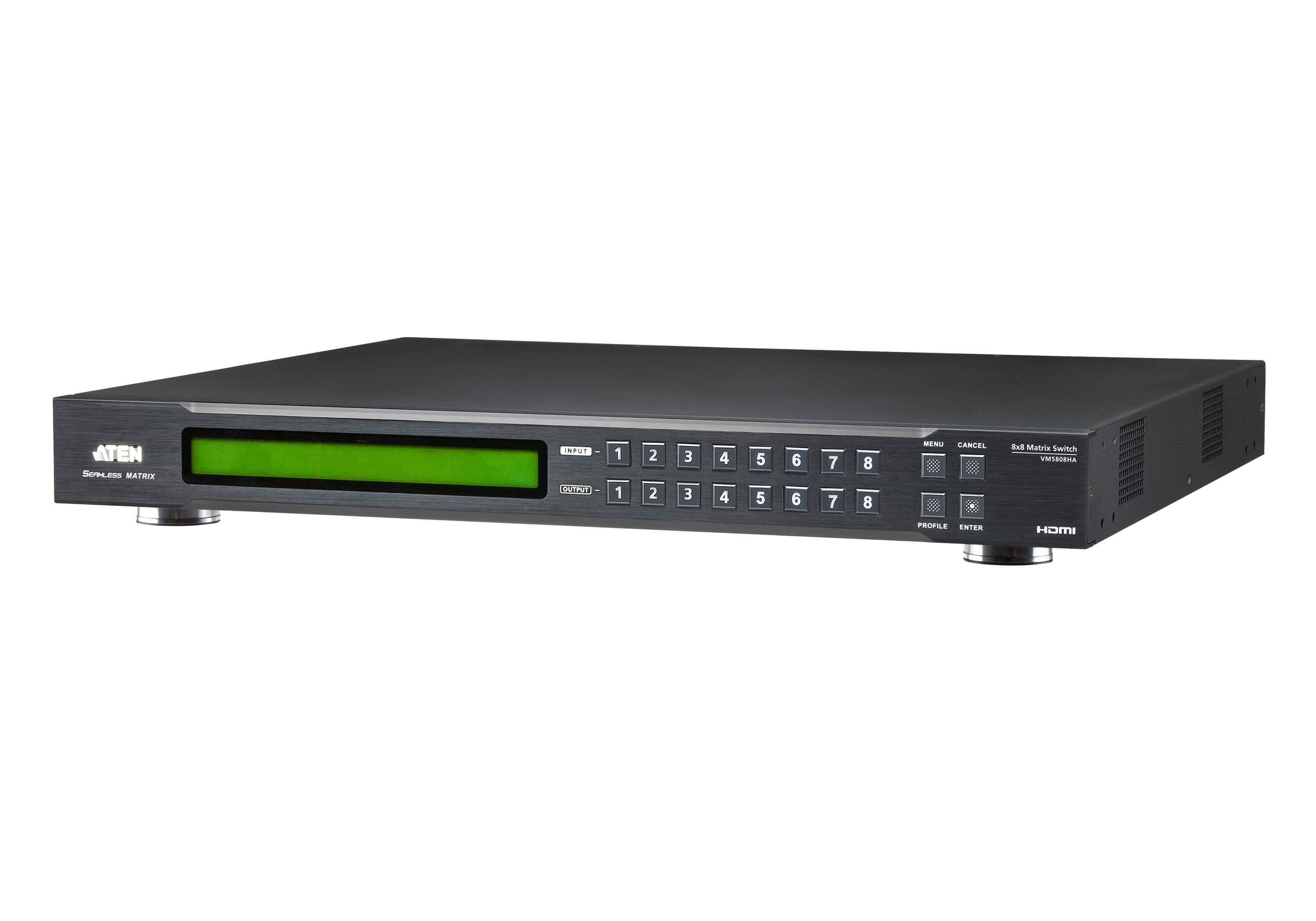 ATEN HDMI Matrix 8×9, 1080p@60 Hz, Scaler, Preview, HDCP 1.4, RS-232, WebGUI, Schwarz
