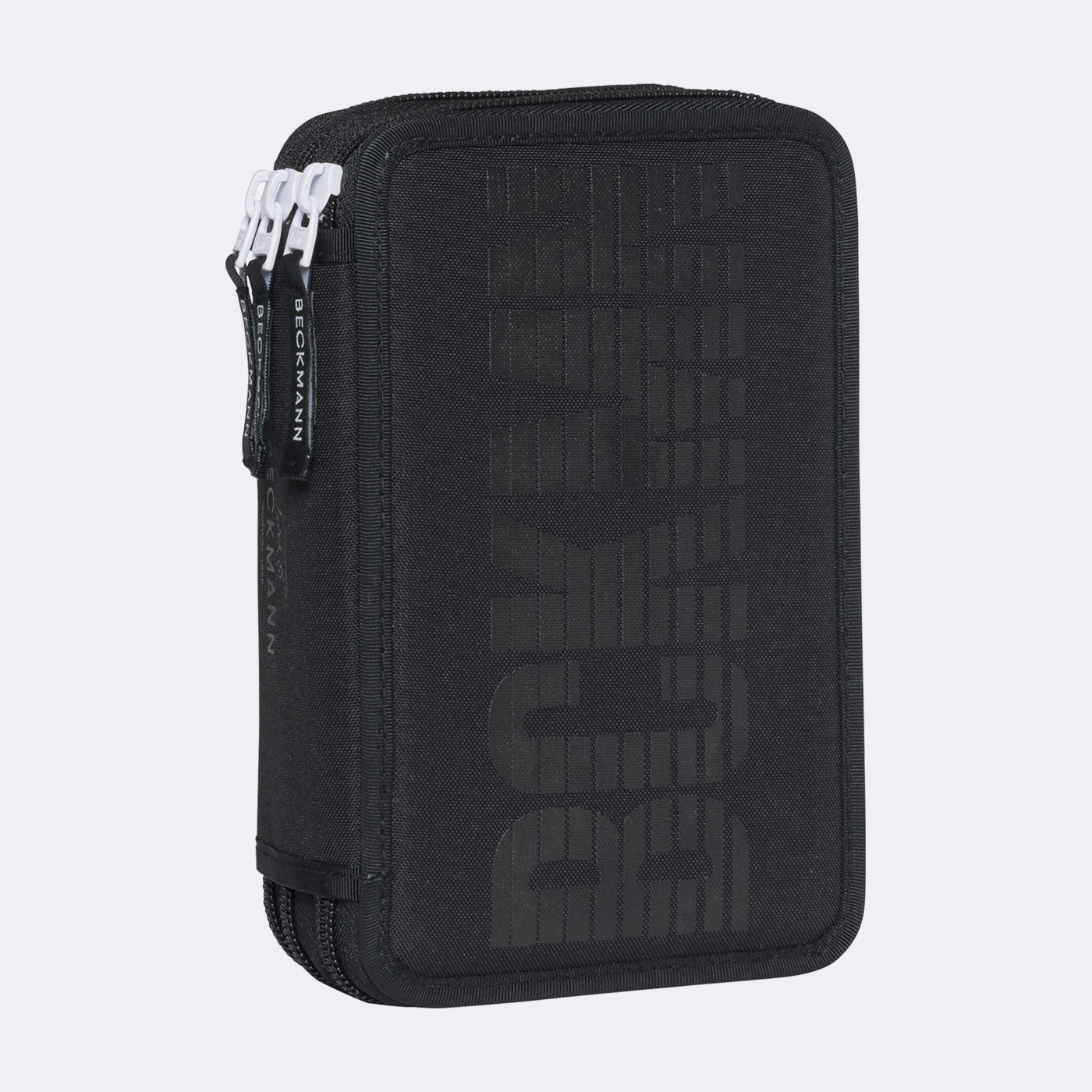 Beckmann Sport Jr. Etui Triple, gefüllt, 28-teilig – Schwarz – Kunststoff – 12 × 20,5 × 7 cm