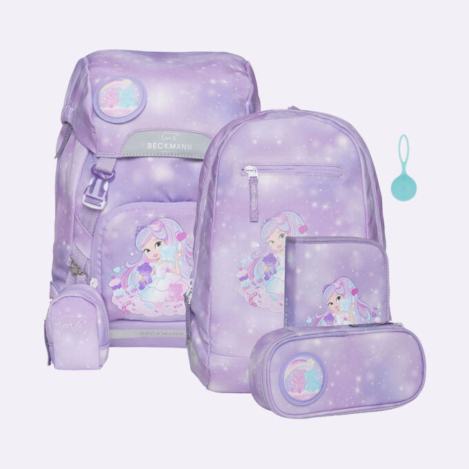 Beckmann Classic Schulrucksack 1st – 6-teilig – Candy – 24,0 × 37,0 × 25,0 cm – recyclingfähig