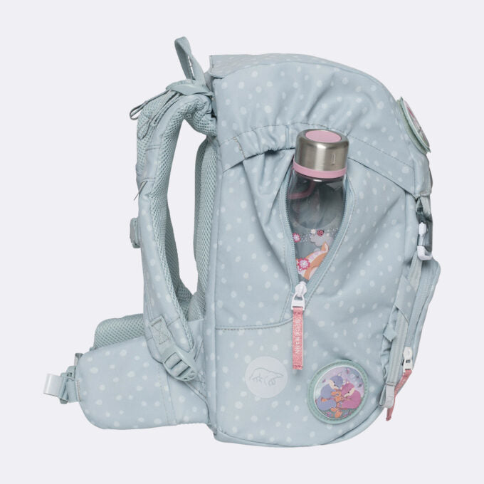 Beckmann Schulrucksack Classic 1st – 6-teilig – Forest Deer Dusty Mint – mit Leuchteffekt
