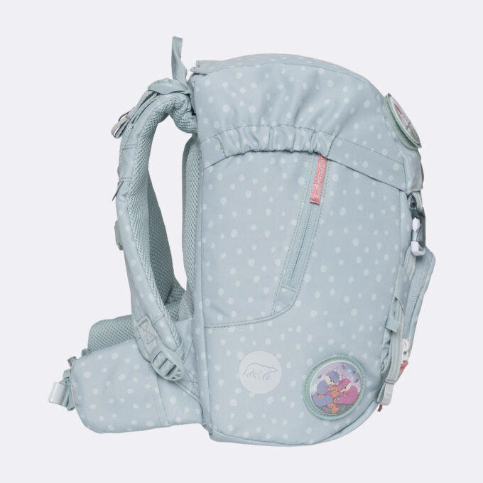 Beckmann Schulrucksack Classic 1st – 6-teilig – Forest Deer Dusty Mint – mit Leuchteffekt