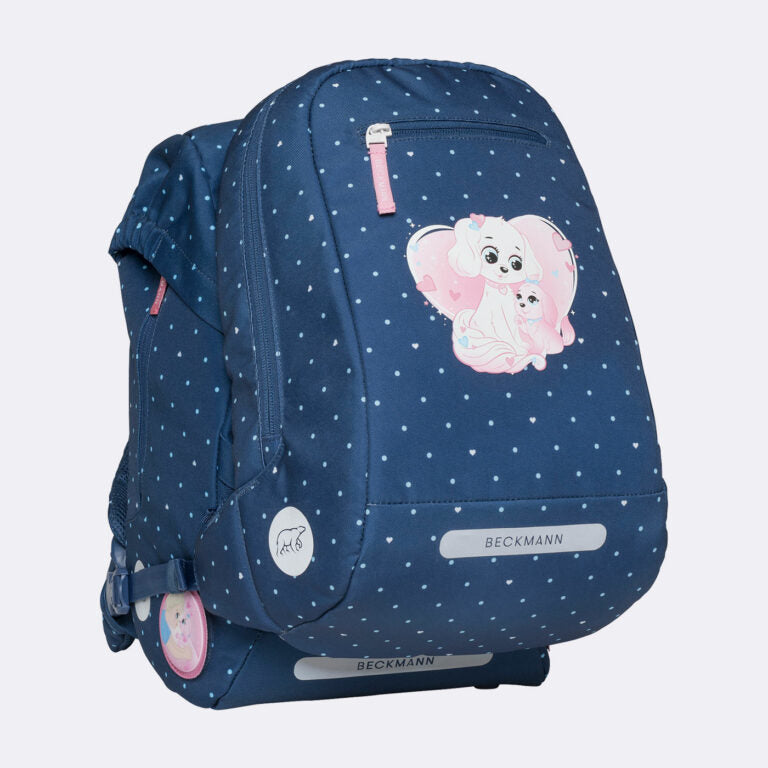 Beckmann Classic Schulrucksack – 6-teilig – Pet Friends Blue