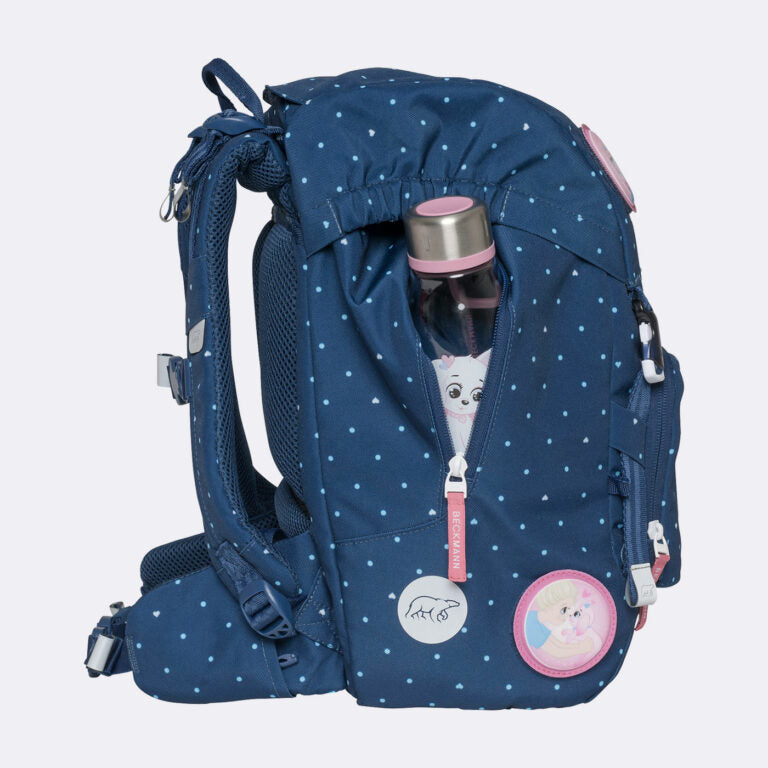 Beckmann Classic Schulrucksack – 6-teilig – Pet Friends Blue