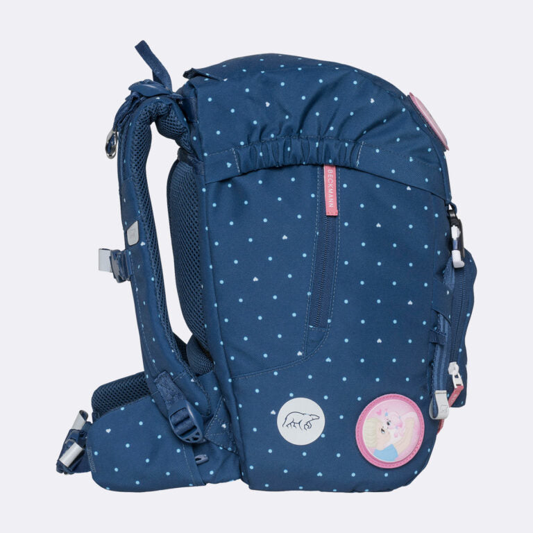 Beckmann Classic Schulrucksack – 6-teilig – Pet Friends Blue