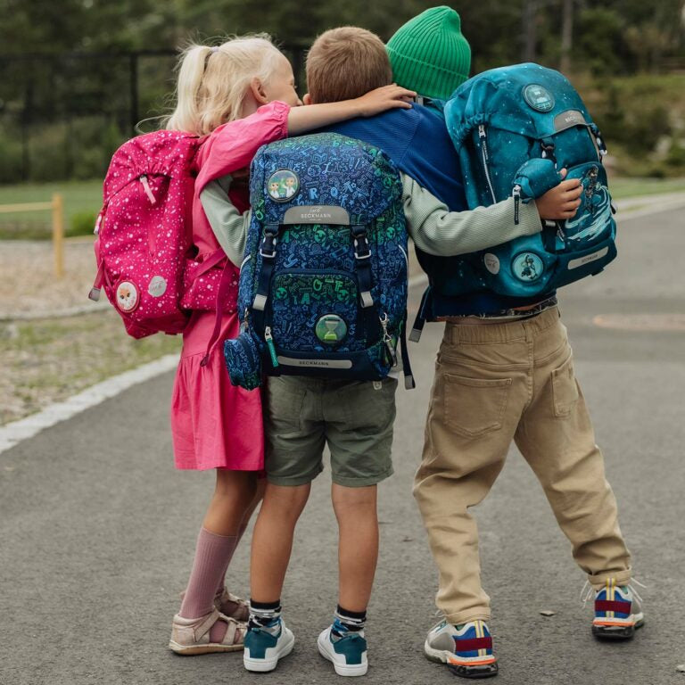 Beckmann Classic Schulrucksack – 6-teilig – Science – Recycelte Materialien – B 24,0 cm×H 37,0 cm×T 25,0 cm