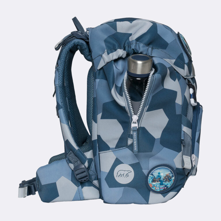 Beckmann Schulrucksack – 6-teilig – Tiger Race – mit Leuchteffekt