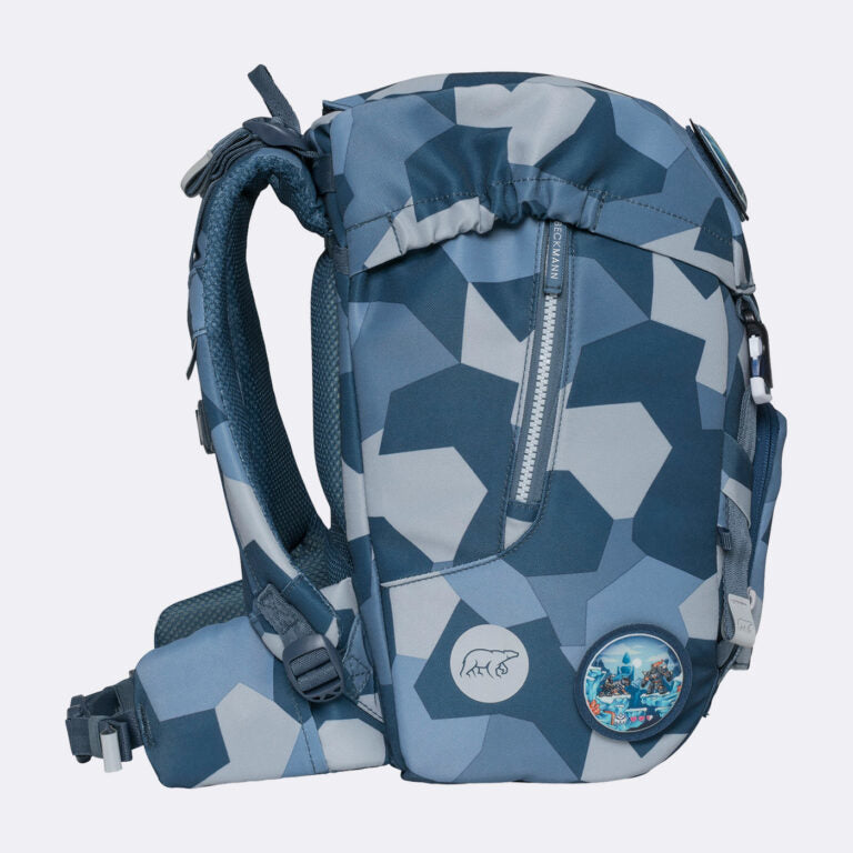 Beckmann Schulrucksack – 6-teilig – Tiger Race – mit Leuchteffekt