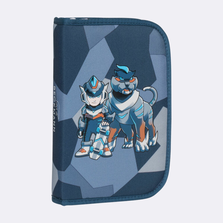 Beckmann Schulrucksack – 6-teilig – Tiger Race – mit Leuchteffekt