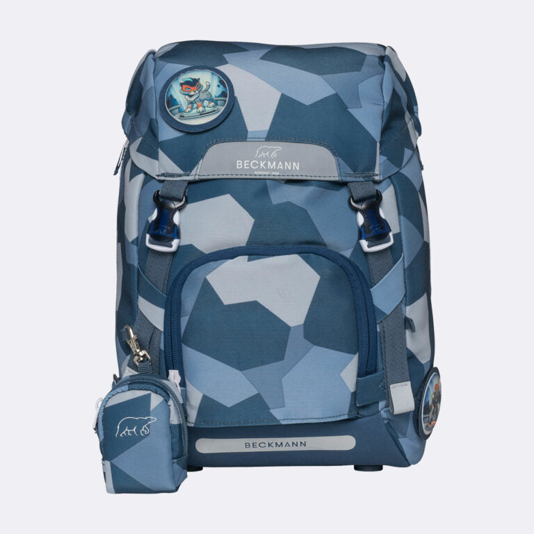 Beckmann Schulrucksack – 6-teilig – Tiger Race – mit Leuchteffekt