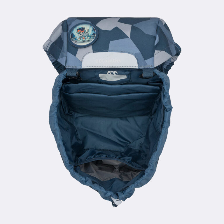 Beckmann Schulrucksack – 6-teilig – Tiger Race – mit Leuchteffekt