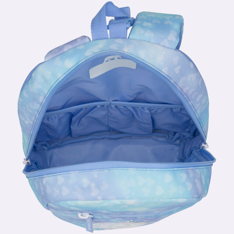 Beckmann Schulrucksack Classic 1st – 6-teilig – Einhorn Prinzessin Eisblau – recyclingfähig