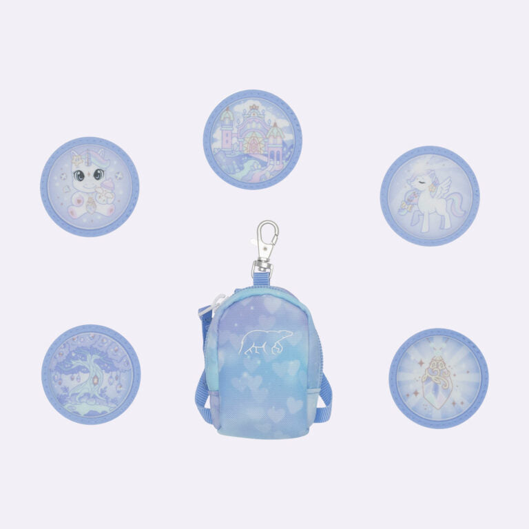 Beckmann Schulrucksack Classic 1st – 6-teilig – Einhorn Prinzessin Eisblau – recyclingfähig