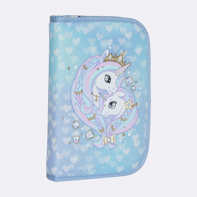 Beckmann Schulrucksack – 6-teilig – Unicorn Princess Ice Blue