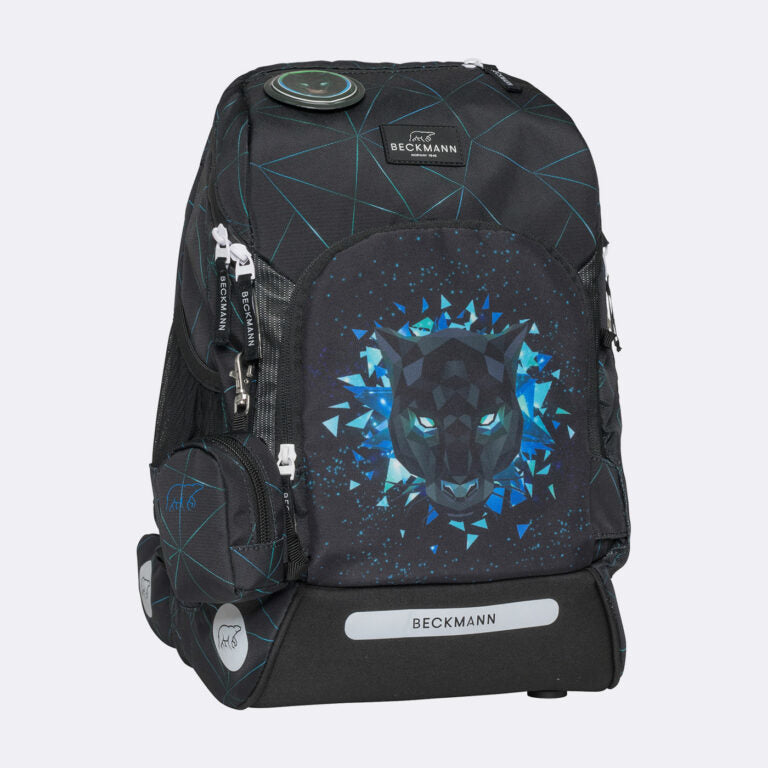 Beckmann Schulrucksack Active Air Flx – 6-teilig – Panther – 26,0 × 39,0 × 22,0 cm – rPET
