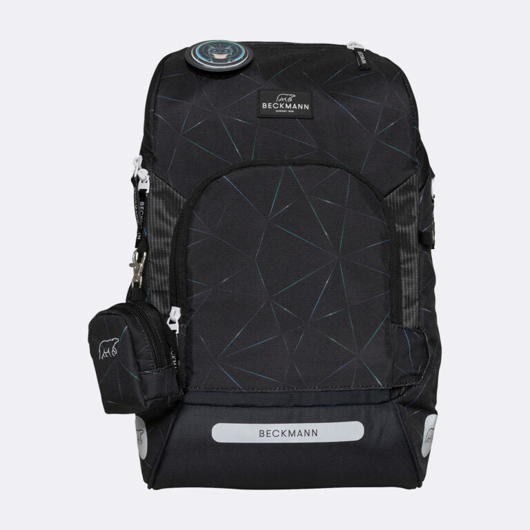 Beckmann Schulrucksack Active Air Flx – 6-teilig – Panther – 26,0 × 39,0 × 22,0 cm – rPET
