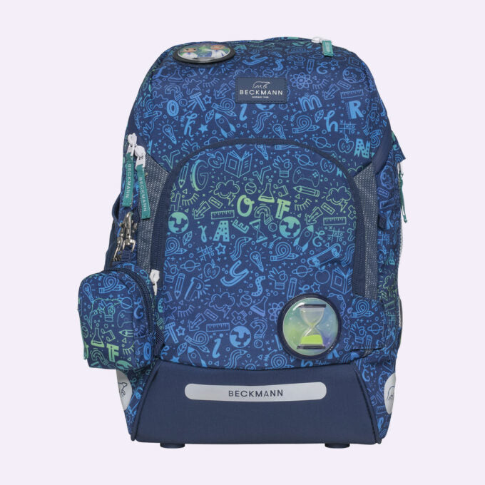 Beckmann Schulrucksack Active Air Flx – 6-teilig – Science – B 26,0 × H 39,0 × T 22,0 cm