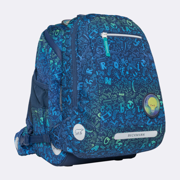 Beckmann Schulrucksack Active Air Flx – 6-teilig – Science – B 26,0 × H 39,0 × T 22,0 cm