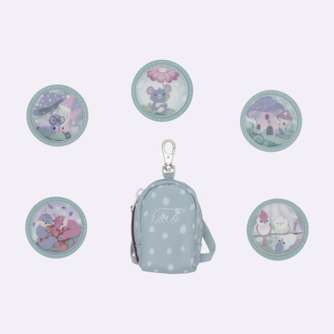 Beckmann Schulrucksack Classic 1st – 6-teilig – Forest Deer Dusty Mint – mit Leuchteffekt
