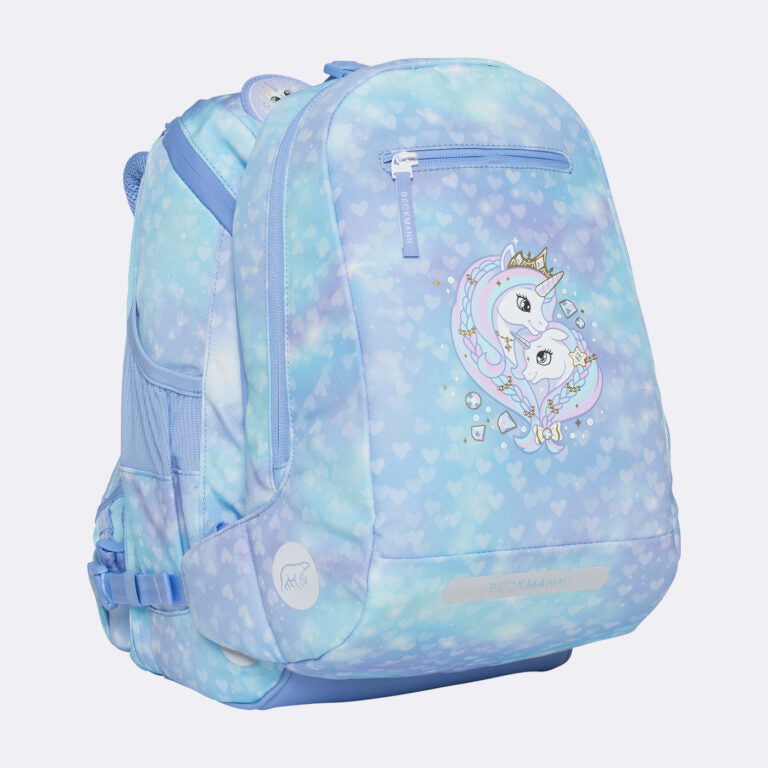 Beckmann Schulrucksack – 6-teilig – Unicorn Princess Ice Blue