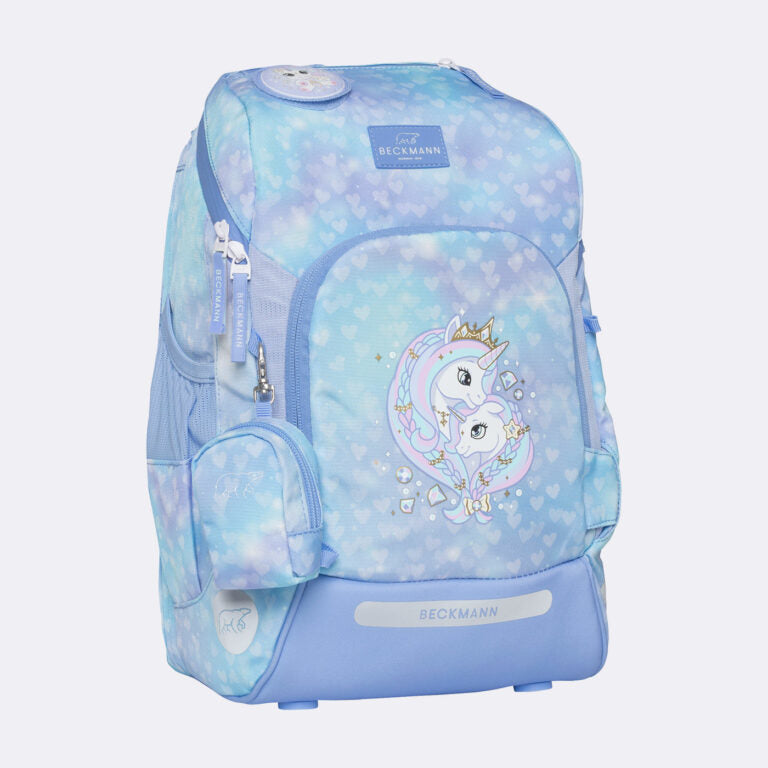 Beckmann Schulrucksack – 6-teilig – Unicorn Princess Ice Blue