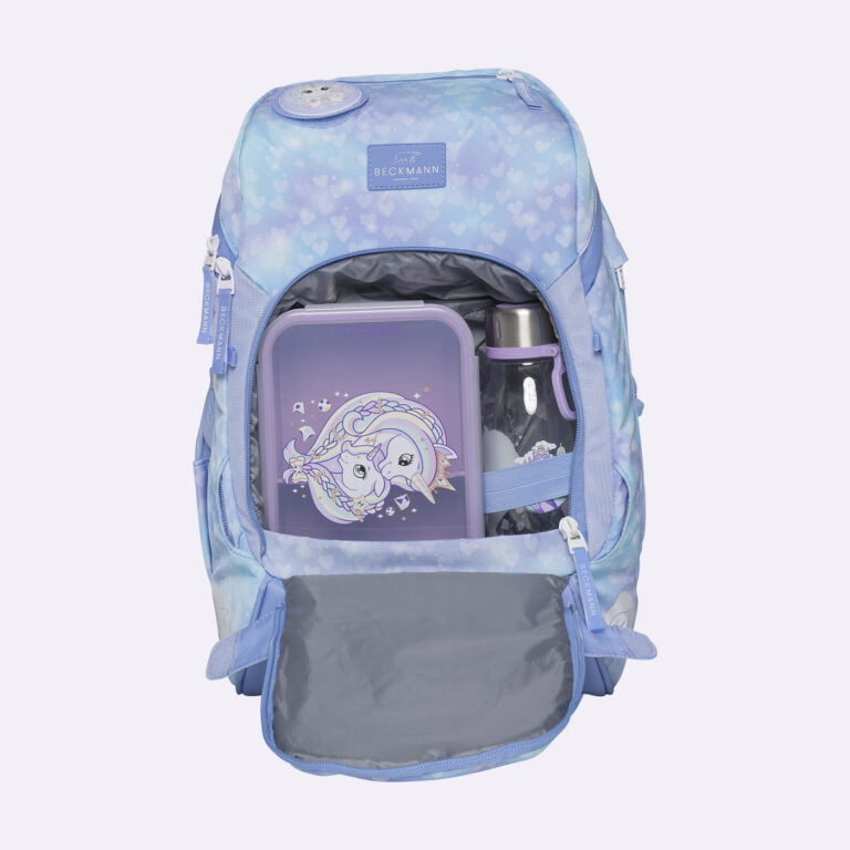 Beckmann Schulrucksack – 6-teilig – Unicorn Princess Ice Blue