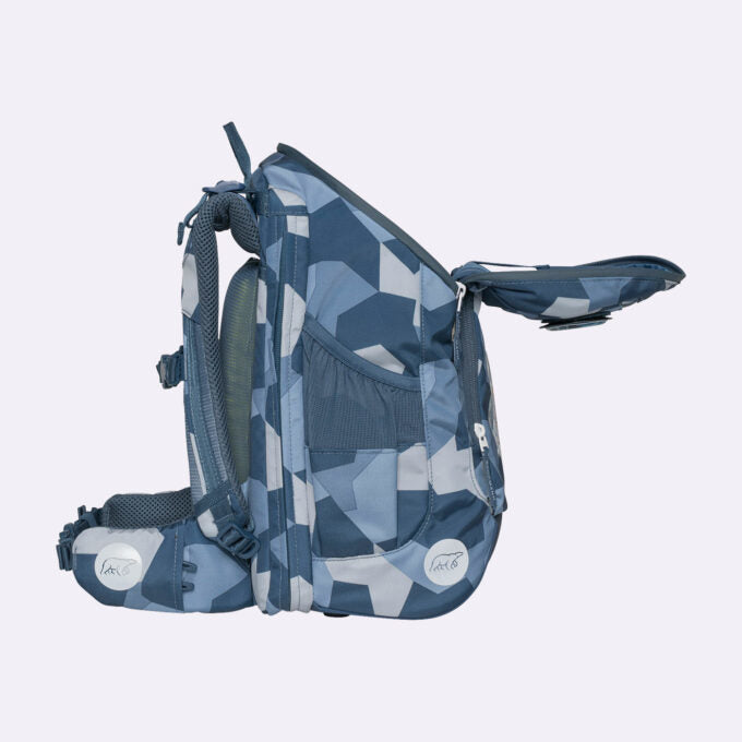 Beckmann Schulrucksack Active Air Flx – 6-teilig – Tiger Race – Recycelte Materialien
