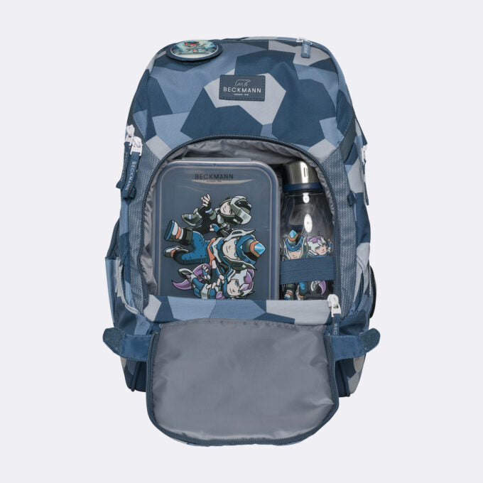 Beckmann Schulrucksack Active Air Flx – 6-teilig – Tiger Race – Recycelte Materialien