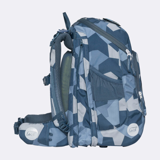 Beckmann Schulrucksack Active Air Flx – 6-teilig – Tiger Race – Recycelte Materialien