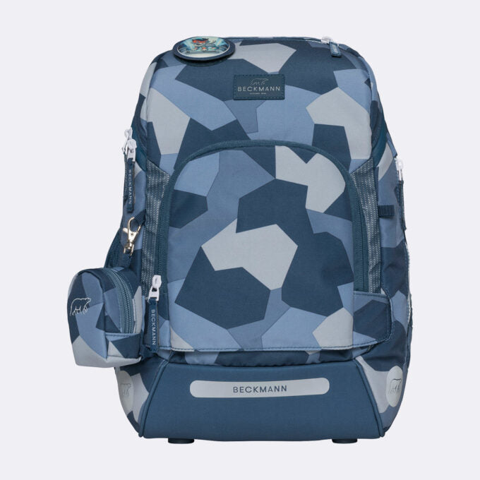 Beckmann Schulrucksack Active Air Flx – 6-teilig – Tiger Race – Recycelte Materialien