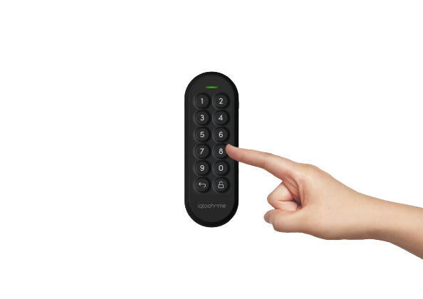 igloohome Tastatur Zugangskontrollleser – Tastenfeld, BT, IP66, Aussen, Wand, Batteriebetrieb, 35×38×100 mm