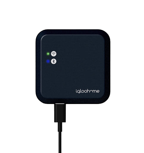 igloohome EB1 Zutrittscontroller – BT, WLAN 2,4 GHz, Schwarz, für Deadbolt 2S, Keybox 3, Mortise-Serie